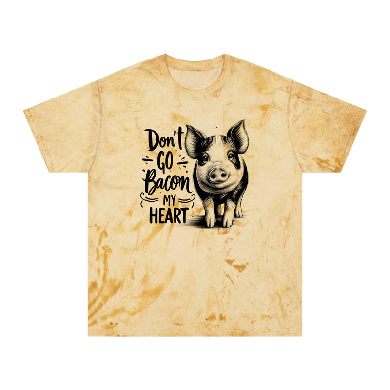 Don't Go Bacon My Heart - Pig Graphic Unisex Color Blast T-Shirt