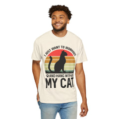 Workout & Cat Lover Unisex T-Shirt - I Just Want to Workout and Hang with My Cat