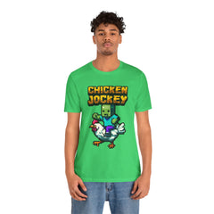 Video Game Chicken Jockey Tee - Unisex Short Sleeve T-Shirt