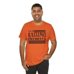 Raising Patriots Tee – Americana Stars & Stripes Family Pride T-Shirt