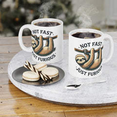 Not Fast Just Furious Sloth Mug