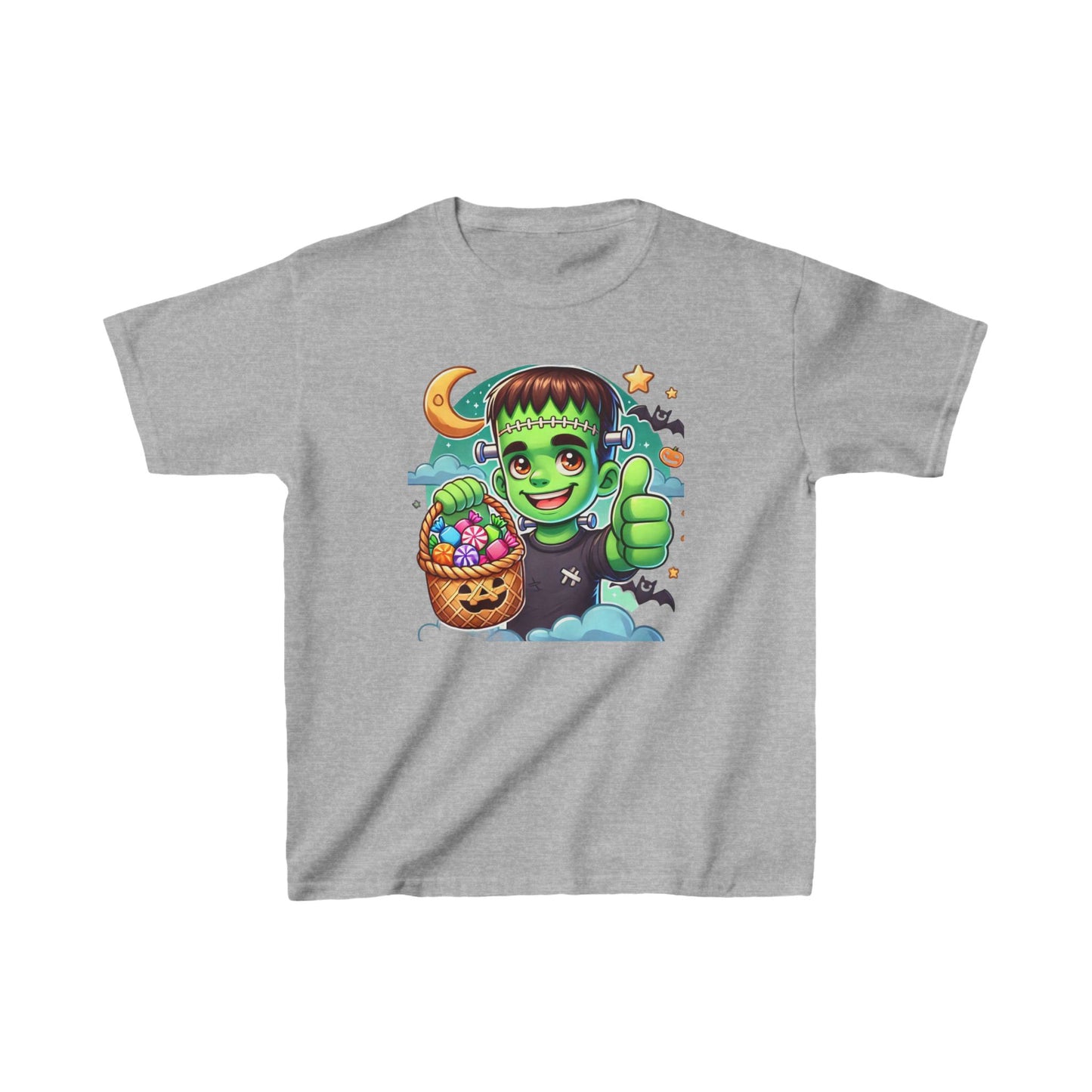 Cute Frankie Stein Trick Or Treat - Kids Heavy Cotton™ Tee