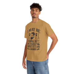 Humorous Barber Tee, Funny Barber Gifts, Unisex Cotton Shirt, Barber Appreciation, Father's Day Gift Tee, Hair Stylist T-Shirt
