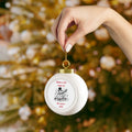 Believe in the magic of the season adorable Snowman - Personalized Christmas Ball Ornament 2024