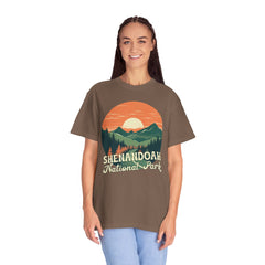 Shenandoah National Park Graphic, Comfort Colors Soft Relaxed Fit Unisex Garment-Dyed T-shirt