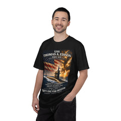 USS Thomas A Edison SSBN-610 Submarine T-Shirt — Forty One for Freedom Patriotic Crew Tee