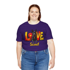 Personalized Love Your Dog T-Shirt — Designed with your dogs name and picture Graphic Tee