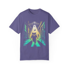 Raccoon UFO Funny Comfort Colors Graphic T-Shirt