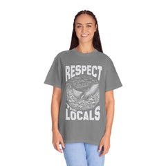 Respect the Locals Whale T-Shirt — Marine Conservation Graphic