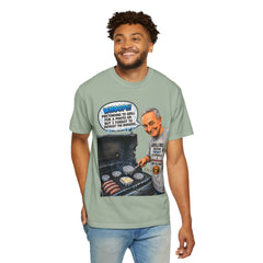 Grill Master Grandpa Funny BBQ T-Shirt — "Whoops! Pretending to Grill for a Photo" Graphic Tee