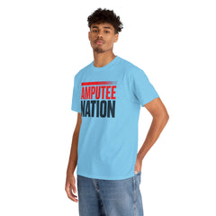 Amputee Nation Unisex Heavy Cotton Tee, Support Shirt, Gift for Amputees, Awareness Apparel, Casual Comfort Wear