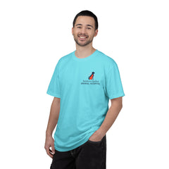 Front Logo Back Graphic Baldwin Harbor Animal Hospital "Who Let the Dogs Out?" Graphic Tee