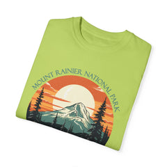 Mount Rainier National Park Graphic, Comfort Colors Soft Relaxed Fit Unisex Garment-Dyed T-shirt