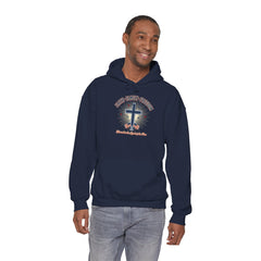 Faith & Freedom Cross Hoodie | Patriotic, Faith-Based July 4th Vintage Americana