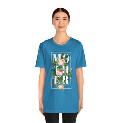 Floral Tee - Unisex Jersey Short Sleeve Tee - Mother In The Flowers, Positive Vibes