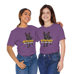 My Therapist Has A Wet Nose Personalized with your dog(s) image T-Shirt