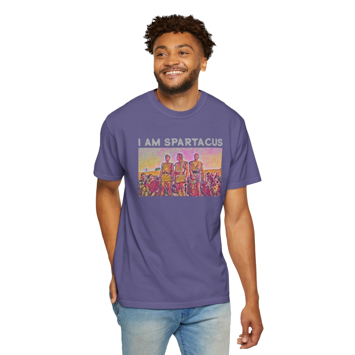 I AM SPARTACUS - Graphic Unisex Garment-Dyed T-shirt