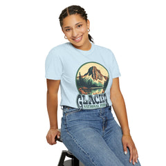 Glacier National Park Graphic, Comfort Colors Soft Relaxed Fit Unisex Garment-Dyed T-shirt