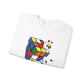 Cracked Rubik's Cube Unisex Heavy Blend™ Crewneck Sweatshirt