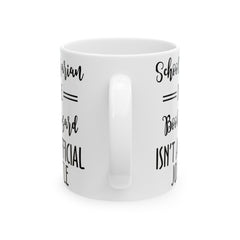 School Librarian quote mug, funny Librarian gift, white ceramic mug, 11oz,15oz mug, gift for Book Readers, gift for him, gift for her