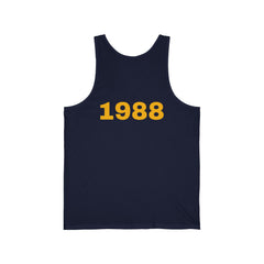 College Mascot Unisex Tank Top - Russell Sage Purple Cow, Red Devil, Golden Horseshoe, Blue Angel Enter into the Notes Box Before Purchase what your Graduation Year Is And We will Imprint It on the Back of Your Top