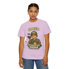 Speed Enforced By Radar T-Shirt — MASH 4077 Retro Traffic Cop Graphic Tee