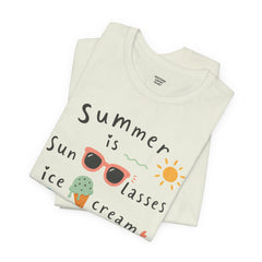 Summer Is — Graphic Tee (Sunglasses, Ice Cream & Sandals)