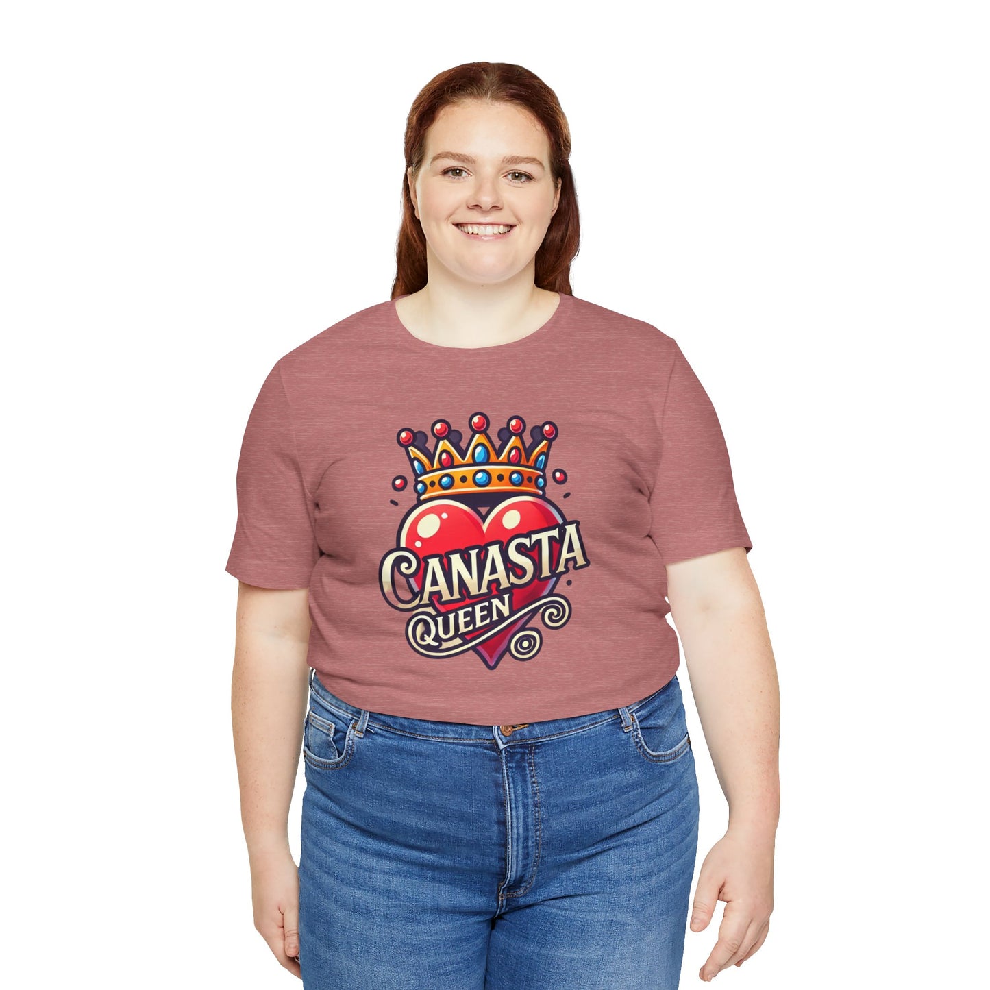 Canasta Queen Crown and Heart - Graphic Unisex Tee