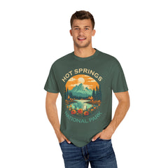 Hot Springs National Park Graphic, Comfort Colors Soft Relaxed Fit Unisex Garment-Dyed T-shirt