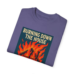 Funny I'm Not A Pyro I'm Just A Talking Head Music-Inspired Unisex T-Shirt - Burning Down the House Design