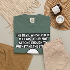 Funny Grammar Police - 'The Devil Whispered...' Skull Resilience Graphic Tee