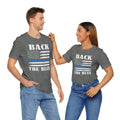 BACK THE BLUE Flag, Graphic Unisex Short Sleeve Tee