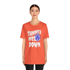 Summer Meltdown Graphic Tee — "Summer Melt Down" Sun Design