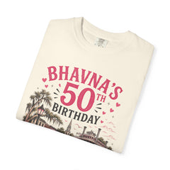 Bhavna Personalized 50th Birthday Girls Trip Savannah, Georgia T-Shirt