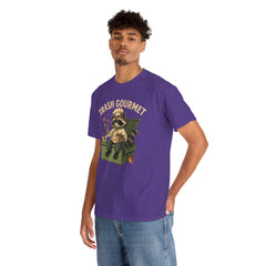 Trash Gourmet Unisex Heavy Cotton Tee, Funny Graphic T-Shirt, Quirky Casual Wear, Unique Gift for Food Lovers, Eco-Friendly Apparel