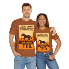 Desert Adventure Tee, Funny Horse Song T-Shirt, Gift for Horse Lovers, Unisex Cotton Tee for All Occasions, Unique Quote Shirt