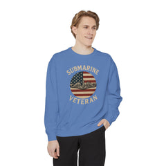 Vintage Submarine Veteran Sweatshirt, Unisex Crewneck, Comfortable Casual Wear, Perfect Gift for Veterans, Military Appreciation