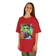 Kids Halloween Frankenstein Monster Tee