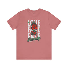 Positive Vibes Love Friendship Unisex Tee - LOVE FAKE FATE