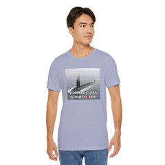 Funny Submarine Tee, Nautical Humor Shirt, Virginia-Class Submarine Gift, Unisex Graphic T-Shirt, Navy Life Apparel, Casual Wear