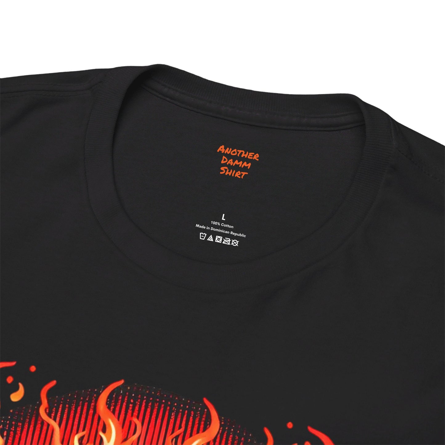 Fiery Fire Kraken - Graphic Unisex Heavy Cotton Tee