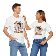 Graphic Tee - Funny Caucasians Satire Head Shot Unisex Jersey Short Sleeve Tee