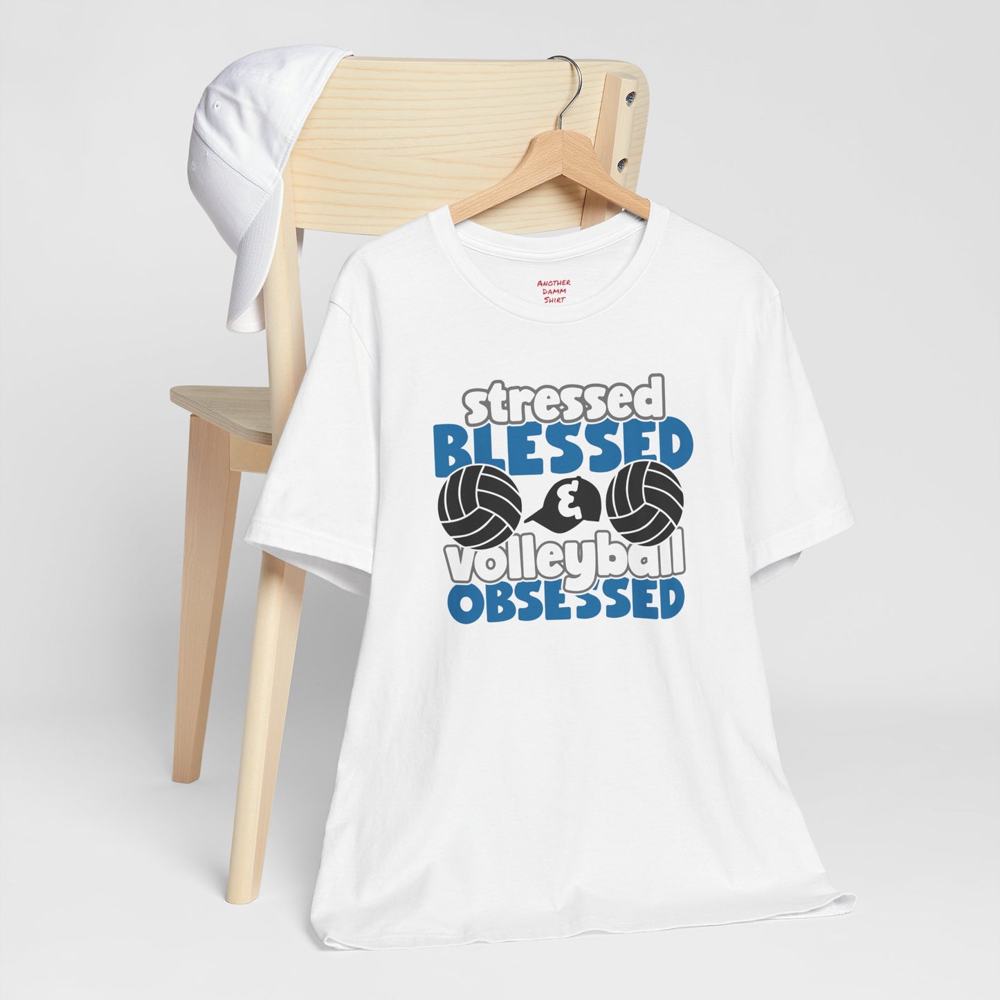 Stressed Blessed Volleyball Obsessed Shirt,Unisex Tee,graphic t shirt,gift for her,gift for him,volleyball team,playergift,fangift,Coachgift