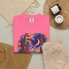 Mystical Psychedelic Moonlit Forest T-Shirt