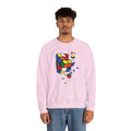 Cracked Rubik's Cube Unisex Heavy Blend™ Crewneck Sweatshirt