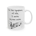 Music quote mug, life symphony mug