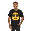 Emoji With Sunglasses - Graphic Unisex Jersey Short Sleeve Tee