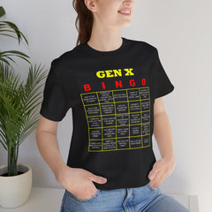 FUNNY GEN X BINGO - Unisex Jersey Short Sleeve Tee