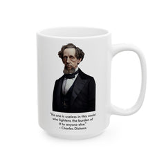 Charles Dickens mug, Dickens quote mug, literary gift, book lover gift, white ceramic mug, mothers day gift, inspirational mug,gift for her