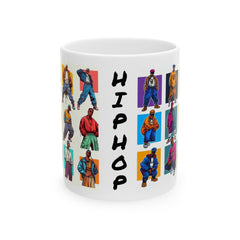 Paneled Hip Hop Clothing Styles that Defined the music and culture of the 1990s - Ceramic Mug 11oz